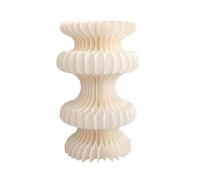 YTBHSHXZ Support en carton, centre de table for fêtes et mariages avec disque acrylique, colonne pliable papier(Beige,11.8x31.5in)
