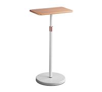 YTBHSHXZ, Support for ordinateur portable au sol for projecteur d'ordinateur portable, hauteur réglable debout et assis de 27,5" à 47", support surélevé avec bureau en bois, bureau à domicile, noyer(O
