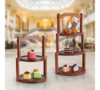 YTBHSHXZ, Table à Dessert Chinoise en Bois, Tasse Multicouche, Support de Service de pâtisserie créatif, décoration de fête de Mariage, Plateau à gâteaux(24cmx32cm)