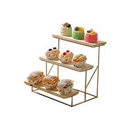 YTBHSHXZ, Table à Desserts en Bois à 3 Niveaux, présentoir à gâteaux de Mariage, Plateau de Service à pâtisserie Polyvalent, Plateau à gâteaux de décoration de Maison