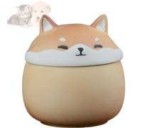 YTBHSHXZ Urne funéraire for Chien en céramique Artisanale de Petite Taille (160 ML)(Yellow)