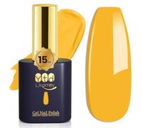 YTD Likomey Vernis Gel Semi Permanent Jaune Citron,15ml Vernis à Ongle,Soak Off UV LED Vernis Gel Vernis Manucure,CS014