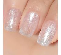 YTD Likomey Vernis Gel Semi Permanent Pailleté,15ml Sirène Blanc Glitter Vernis à Ongle,Soak Off UV LED Vernis Gel Vernis Manucure
