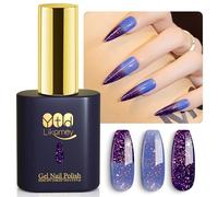 YTD Likomey Vernis Semi Permanent à Ongles Changement de Couleur Gel, 5ml Paillettes Changeant de Température Manucure UV Nail Gel Bleu Rêveur-Violet Mystique WB629