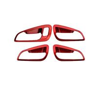 YTdhfDGJ Accessoires Pour Ford Pour Focus 3 4 2015-2017 LHD Voiture Intérieur Porte Poignée Protection Couverture Porte Bol Garniture (Red)