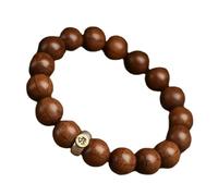 YTDJJWLS Bracelet chinois biflora 10 mm, décoration de haute qualité, bois, sans pierres précieuses, bois, Pas de pierre précieuse, Bois, Pas de pierre précieuse, Bois, Pas de gemme