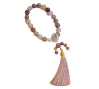 YTDJJWLS Bracelet exquis de style chinois avec perles de prière - Créativité haut de gamme - Pierre non précieuse