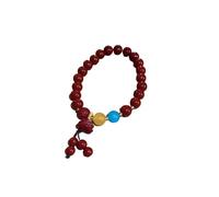 YTDJJWLS Cinnabar Bracelet femme exquis de haute qualité style chinois perles rouges, pierre, sans pierre précieuse