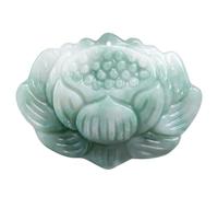 YTDJJWLS Collier avec pendentif en jade vert sculpté - Bijou tendance - Pierre non précieuse