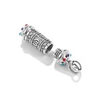 YTDJJWLS Collier Bouddhisme Six Mots Femmes Hommes Mantra Roue Prière Mantra Bouteille Pendentif Bijoux, Aluminium, Sans Pierre Précieuse