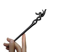 YTDJJWLS Épingle à cheveux en bois de santal de style ancien de haute qualité, style chinois Hanfu, noir