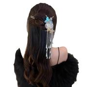 YTDJJWLS Épingle à cheveux en épingle à cheveux ethnique chinoise Miao avec papillon Blanc