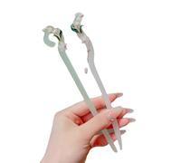 YTDJJWLS Épingle à cheveux en jade blanc de style antique, accessoires de cheveux chinois Hanfu, 1 pièce (1 pièce)