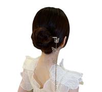YTDJJWLS Gland Hanfu Épingle à cheveux en métal pour femme Blanc