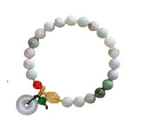 YTDJJWLS Jade Bracelet Femme Exquis Cristal Bracelet Minimaliste Chinois Perles Pierre Sans Pierre