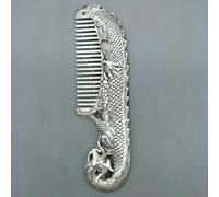YTDJJWLS Peigne en cuivre fait à la main, style chinois traditionnel, style tibétain, 17 cm, blanc