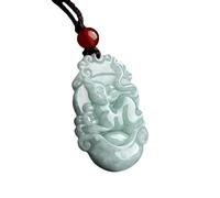 YTDJJWLS Pendentif en jade naturelle avec pendentif en forme de rat et de rat - Bijou créatif haut de gamme - Pierre non précieuse