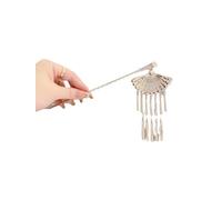 YTDJJWLS Pince à cheveux style ethnique chinois, style ancien, blanc