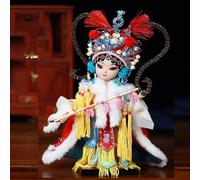 YTDJJWLS Souvenirs de caractère chinois de 22 cm - Figurines en soie de Pékin - Personnages d'opéra de Pékin