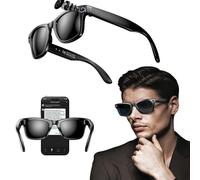 ytdzinoi Lunettes intelligentes 26 Langues Traducteur IA Lunette connectée Enregistrement vidéo et Prise de Photos Son Clair et Ouvert Protection UV pour Homme et Femme pour Jeux vidéo réunion Voyage