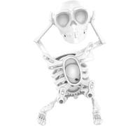 YTDZR Jouet de crâne 3D Dansant et oscillant, Jouet Squelette Dansant avec mécanisme d'horlogerie oscillante, Figurines d'action de crâne d'horlogerie Amusantes for soulager Le Stress.(1pcs(B))
