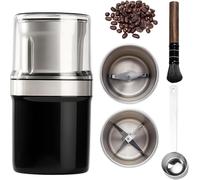 YTDZR Moulin à café électrique Multi-usages, Nouveau Moulin à café à Une Touche 2026, Tasse Amovible, Facile à Nettoyer, for Haricots, épices.(Double Cup)