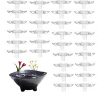 YTDZR Support for Composition Florale Flottante créative, Support for Tige de Bol à Fleurs en Acrylique Transparent,Support for Tige de Bol à Fleurs en Acrylique Transparent à Faire soi-même(30pcs,M)