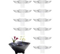 YTDZR Support for Composition Florale Flottante créative, Support for Tige de Bol à Fleurs en Acrylique Transparent,Support for Tige de Bol à Fleurs en Acrylique Transparent à Faire soi-même(20pcs,M)