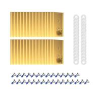 YTEGSAQSXC Lame De Tondeuse À Gazon 24/30/36 Pièces Têtes De Lame De Rechange De Tondeuse À Gazon avec Vis De Rondelles Compatibles avec Mammotion Luba & Yuka(30pcs-Gold)