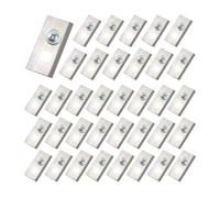 YTEGSAQSXC Lame De Tondeuse À Gazon 30 À 60 Pièces, Lames De Rechange, Conception À 2 Trous, Compatible avec Le Robot Mammotion Luba(Silver-36PCS)