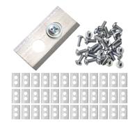 YTEGSAQSXC Lame De Tondeuse À Gazon 36/30 Pièces Lames De Rechange en Acier Inoxydable Lame De Tondeuse Conception À 2 Trous Compatible avec La Pelouse Robot Mammotion Luba(Silver)