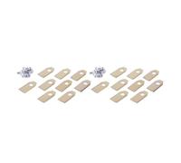 YTEGSAQSXC Lame De Tondeuse À Gazon 9 À 36 Pièces, Lame De Coupe avec Kit De Vis De Remplacement, Compatible avec Les Accessoires De Tondeuse À Gazon Ecovacs(18pcs Gold)