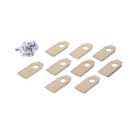 YTEGSAQSXC Lame De Tondeuse À Gazon 9 À 36 Pièces, Lame De Coupe avec Kit De Vis De Remplacement, Compatible avec Les Accessoires De Tondeuse À Gazon Ecovacs(9pcs Gold)