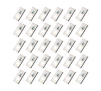 YTEGSAQSXC Lames De Tondeuse À Gazon 30 Pièces avec Rondelles Et Vis Lames De Tondeuse À Double Trou Lame De Coupe De Pelouse De 0,6 Mm D'épaisseur Compatible avec Le Robot Mammotion Luba(Silver)