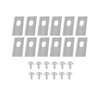 YTEGSAQSXC Lames De Tondeuse À Gazon Lame De Coupe De Rechange en Acier Inoxydable Trous Centraux De 7 X 10,8 Mm Compatible avec Les Accessoires De Tondeuse À Gazon Dreame(StyleB)