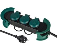 Ytfhg-30924 Bloc Multiprises Étanche Professionnel Avec Enrouleur, 3 Prises Avec Capuchon 16a Françaises, Câble En Caoutchouc H07rn-F 3g1.5 Mm², Longueur 3m, Ip44