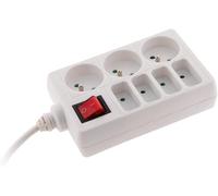YTFHG-Bloc multiprise 4x 6A + 3x 16A Blanc -