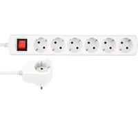 YTFHG-Bloc multiprise PowerSplit 6x 2m blanc