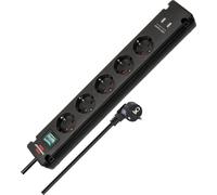 Ytfhg-Brennenstuhl 1150660315 - Base Múltiple Bremounta Con Puertos Usb Apta Para Montaje Fijo (Color Negro)