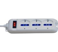 Ytfhg-Brennenstuhl Eco-Line 1155529 - Multiprise Électrique Économique Avec Interrupteur Et 3 Prises Universelles (It10/16a - De 16a) Pour Bureau Pour La Maison Ou Le Bureau - Câble De 1,4 M, Blanc