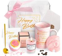 Ytfhg-Cadeaux Drôles Pour 60e Anniversaire Femme Cadeau, Cadeau D'anniversaire Pour Les Femmes 60 Maman Meilleure Amie S?ur Collègue Mère Grand-Mère Cadeau 60e Anniversaire Mère Femme