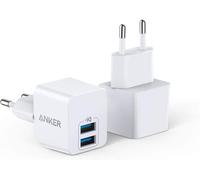 Ytfhg-Chargeur Usb Powerport Lot De 2 Mini Chargeurs Muraux Usb Ultra Compact 2,5 A Pour Iphone Xs/Xs Max/Xr/X/8/7/6/Plus, Ipad Pro/Air 2/Mini 4, Samsung, Et Bien Plus Encore