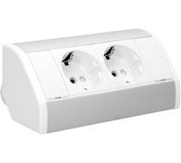 Ytfhg-Orno Ae-9005(Gs) Multiprise Electrique Coin Idéal Pour Cuisine, Bureau Et Plan De Travail, Montage En Saillie À 45°, Prise Allemande (Schuko) 3680w