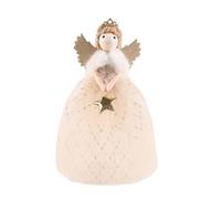 YTFSKFUI Décoration de sapin de Noël en forme d'ange - 26 x 15 cm - Joli ange en peluche - Décoration créative pour sapin de Noël - Pour enfants
