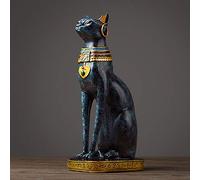 YTGDCXS Grande Collection de Statues de déesse Chat bastet Chaton égyptien Antique pour la décoration intérieure, Ornement Feng Shui, Cadeau de Pendaison de crémaillère (14,5 Pouces)