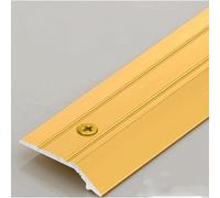 YTGHBIML Aluminum Transition Strip with Screw,Threshold Ramp Reducer Divider Strip Laminate Flooring Edge Trim Cover for Hardwood Floors(Geel,90cm)