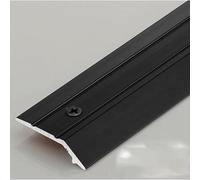 YTGHBIML Aluminum Transition Strip with Screw,Threshold Ramp Reducer Divider Strip Laminate Flooring Edge Trim Cover for Hardwood Floors(Svart,90cm)