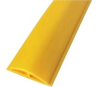 YTGHBIML Bande de Transition en PVC de 1 à 10 m de Long, Bande de séparation de Sol for Maison, école, hôtel, Bureau, Bordure Facile à Couper, Rampe de seuil, Facile à Installer(Geel,L5m/16.4ft)