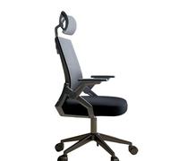 YTGHBIML Chaise de bureau à dossier haut réglable en maille avec appui-tête et accoudoirs réversibles, chaise de bureau à domicile, expérience confortable