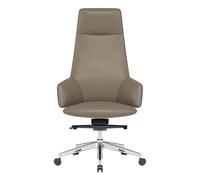 YTGHBIML Chaise de bureau de luxe en cuir - Chaise de bureau moderne à roulettes - Chaise d'ordinateur ergonomique réglable en hauteur - Expérience confortable